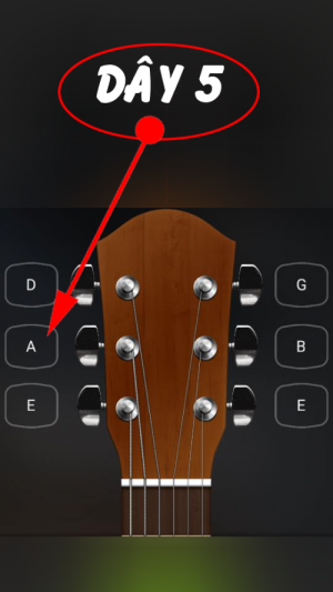 Chỉnh dây guitar bằng app