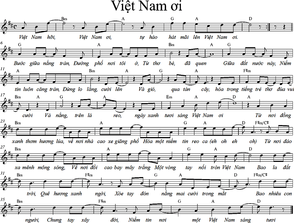 Sheet nhạc, hợp âm, nốt nhạc, Việt Nam ơi! Hãy bứt phá cùng chúng tôi, khám phá những tác phẩm âm nhạc đặc sắc của các nhạc sĩ Việt Nam thông qua sheet nhạc, hợp âm và nốt nhạc. Sự sáng tạo và đặc biệt của âm nhạc Việt sẽ khiến bạn say đắm.
