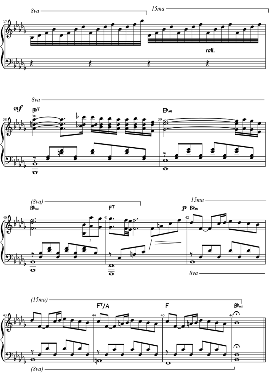 A comme amour sheet music notes 5