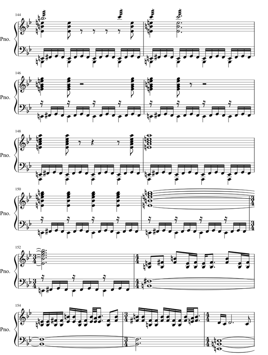 A knife in the dark sheet music notes 6
