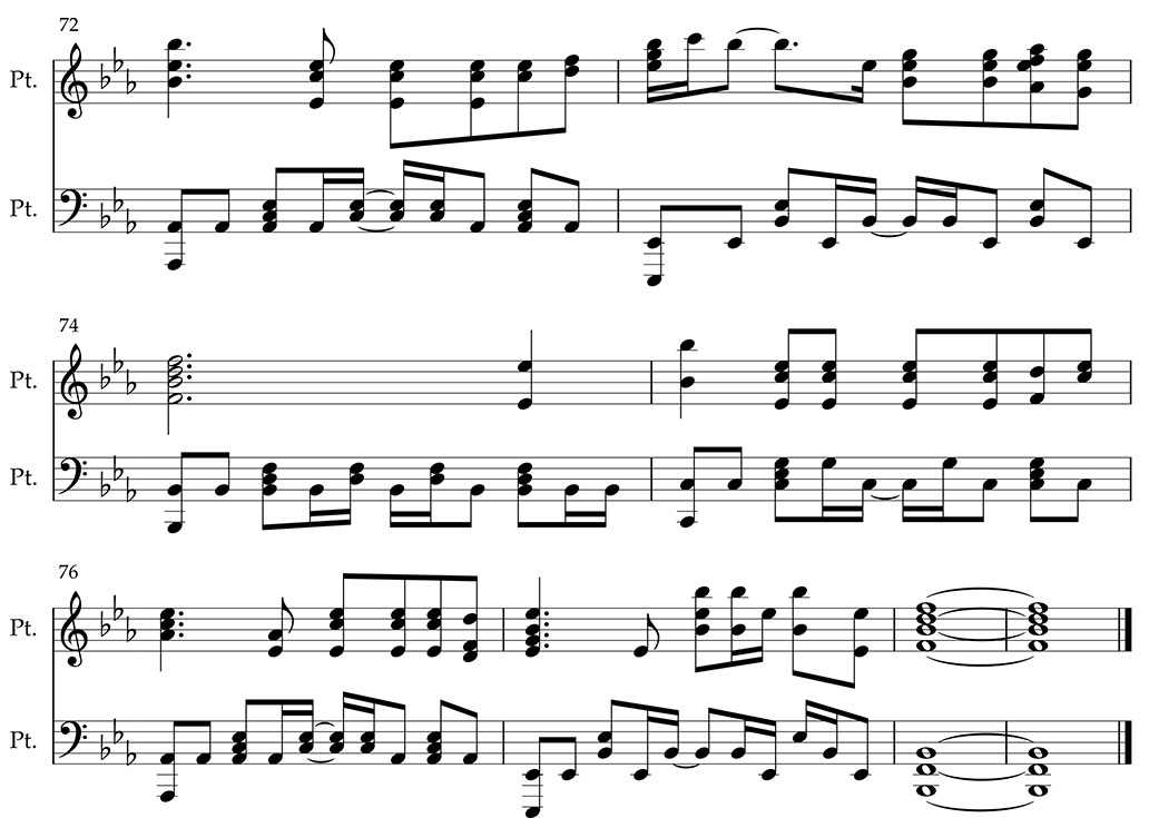 Đáp án của bạn- sheet piano- hợp âm- bản nhạc có nốt