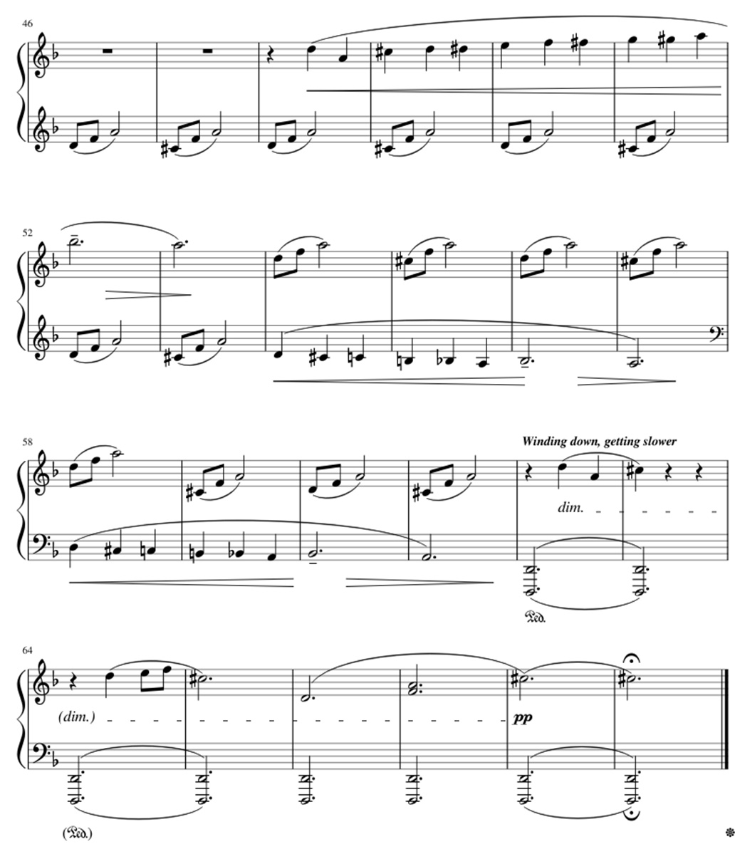 Frozen Tears sheet music notes 3