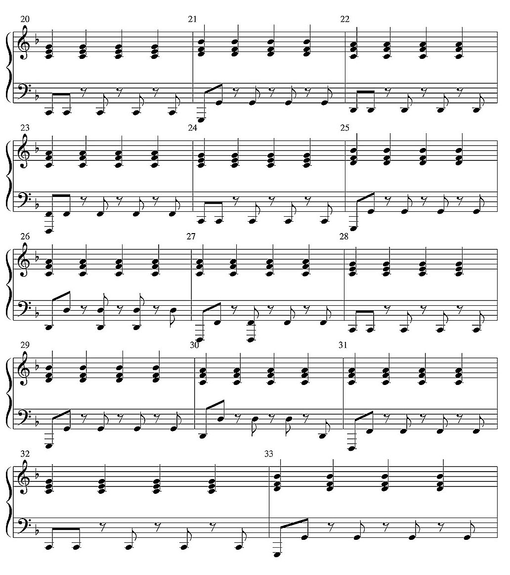 I want you feel me piano sheet music notes