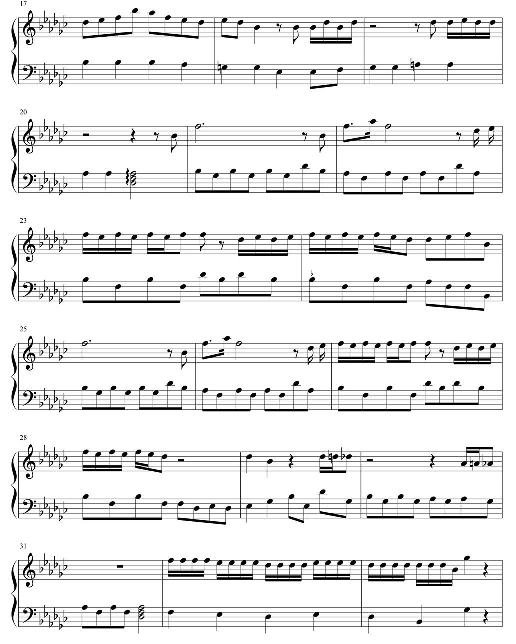 if you piano sheet music notes
