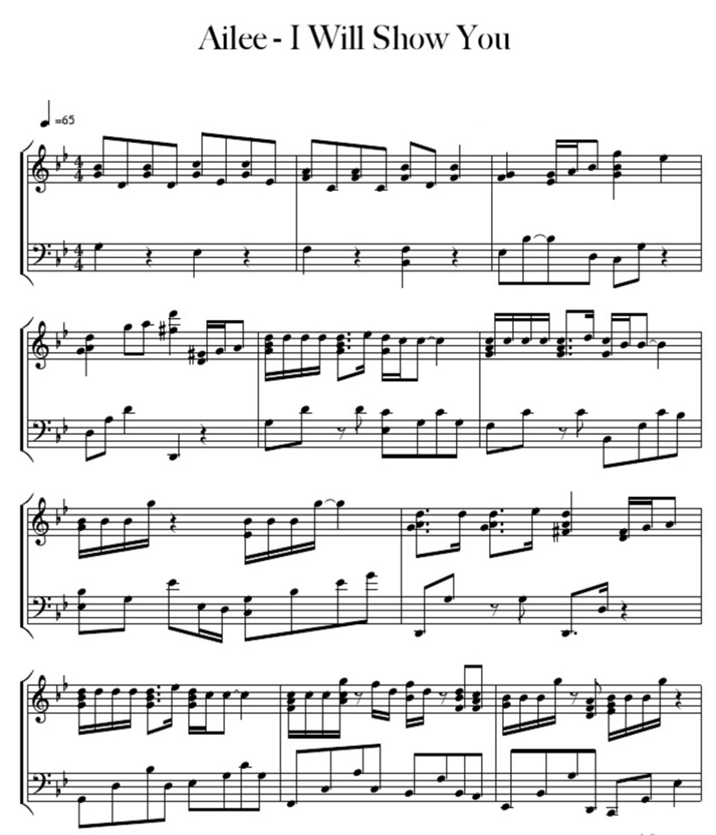 i will show you sheet music notes