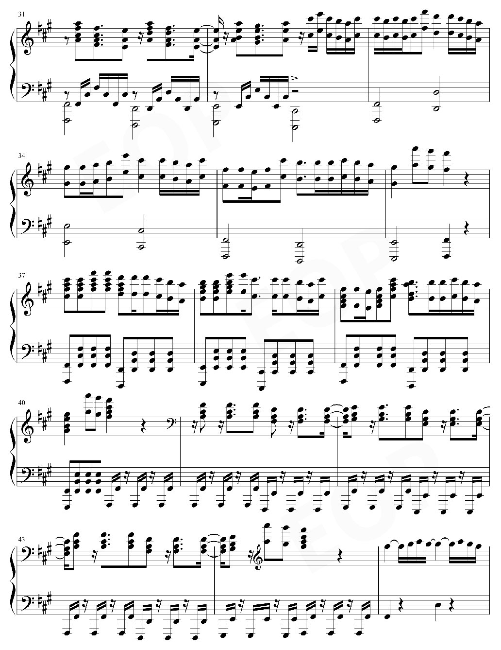 Lily sheet piano- bản nhạc có nốt