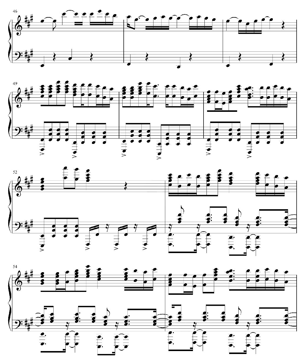 Lily sheet piano- bản nhạc có nốt