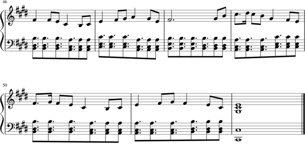 Monody sheet music notes 3