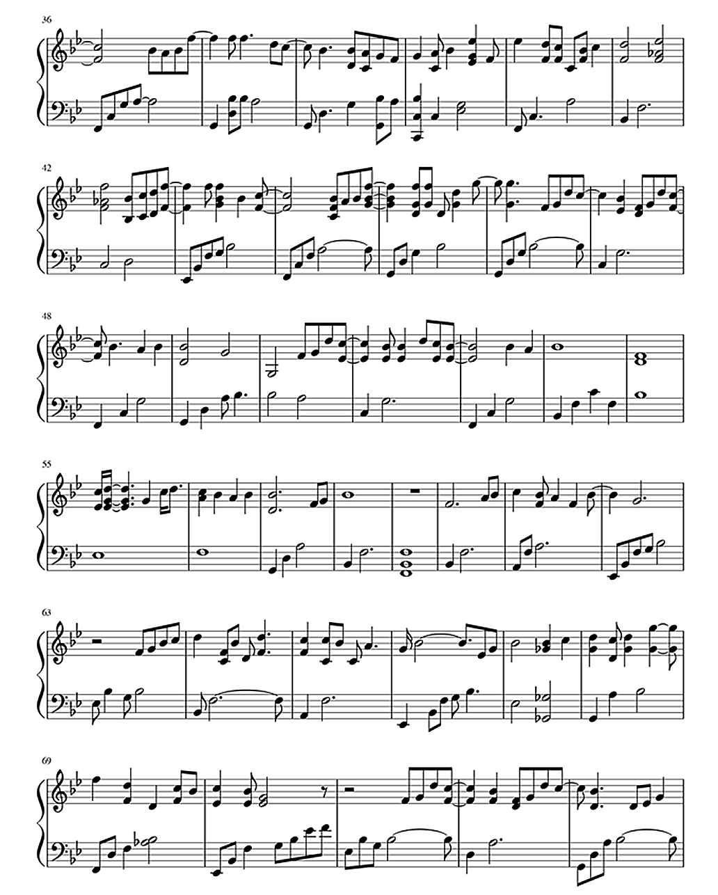 sheet piano nhung ke mong mo
