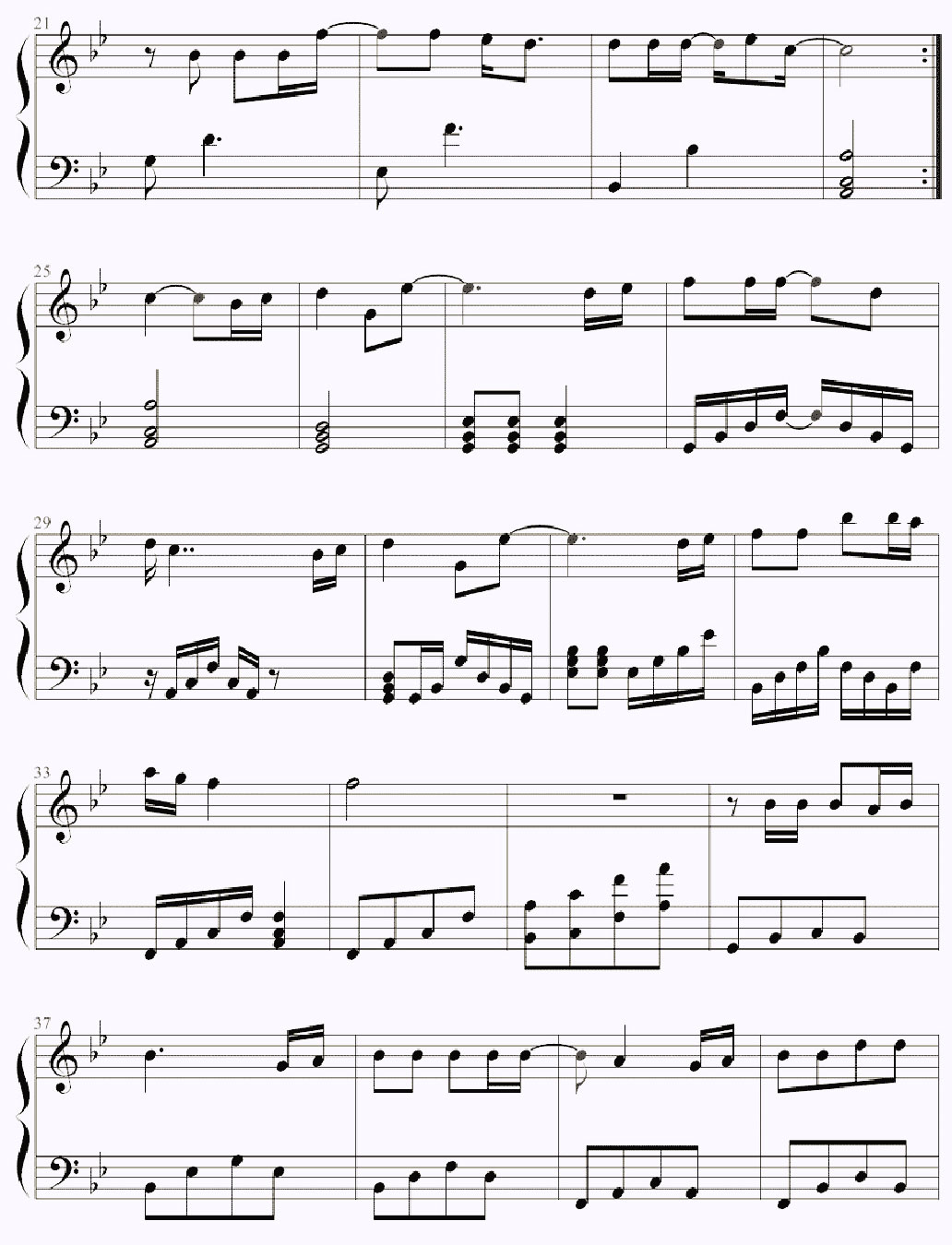 suddenly piano sheet music notes