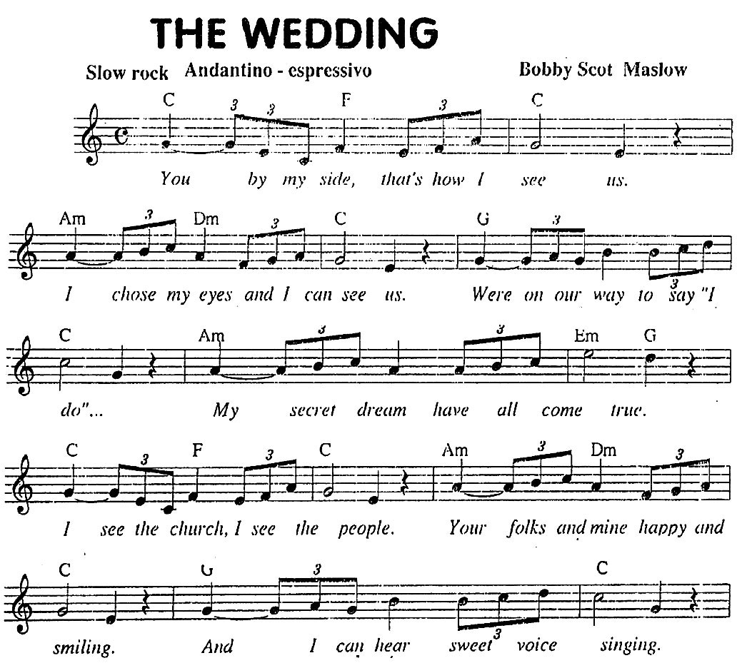The wedding sheet1