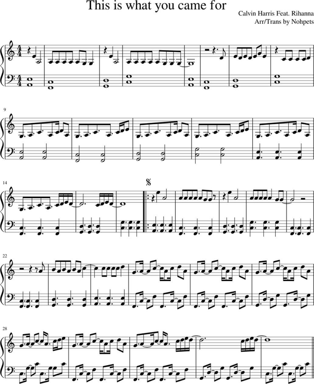 This is what you came for sheet music notes 1