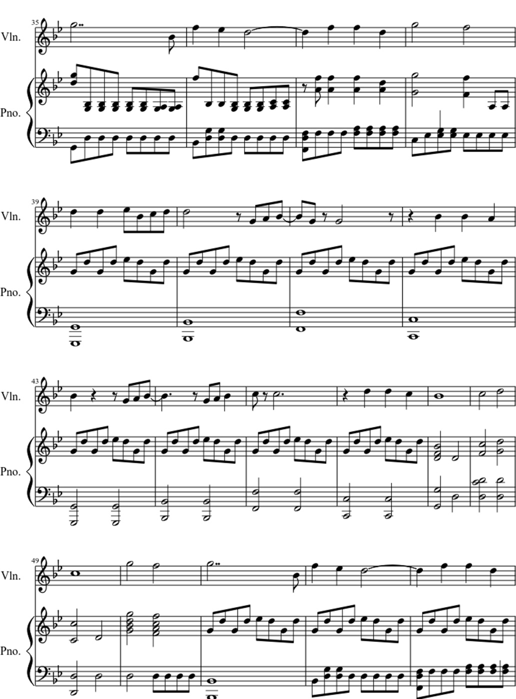 What I've done sheet music notes 3