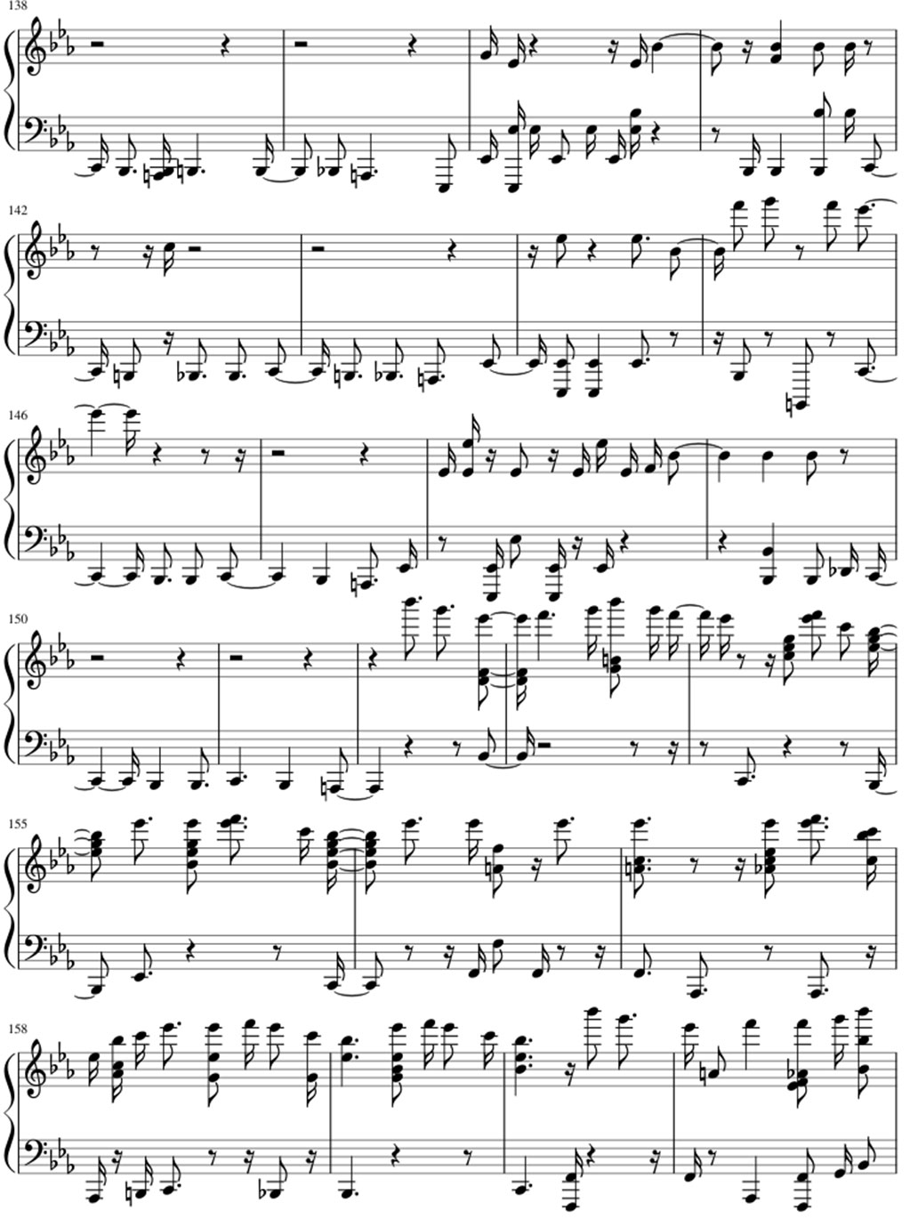 Windfall sheet music notes 6