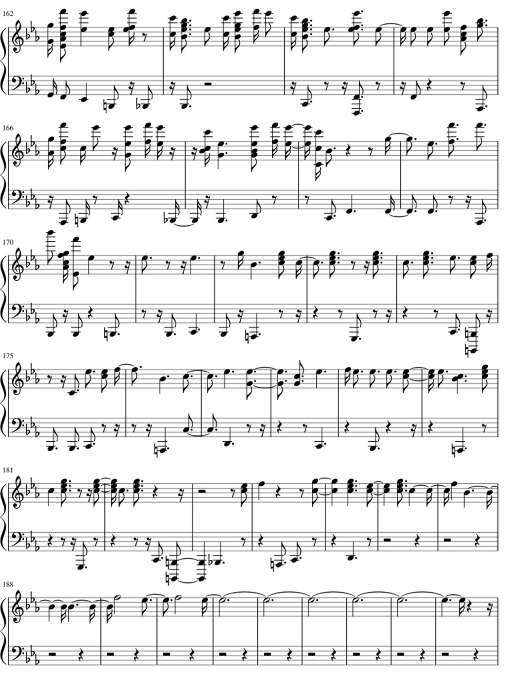 Windfall sheet music notes 7